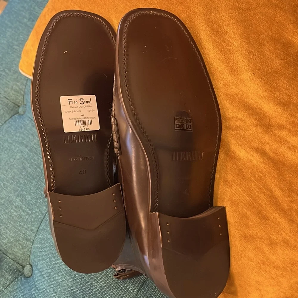 NWT HEREU Brown Quadra Boots size IT 40 - Picture 2 of 5